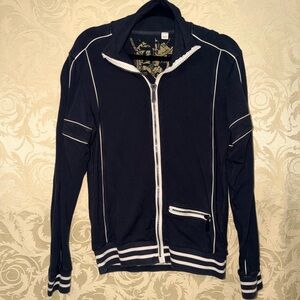 Diesel Black Zip Up Sweater